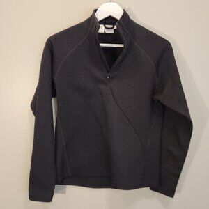 Craft Running Sweater Womens Black Fleece Knit Athletic Outdoor Winter - Size L